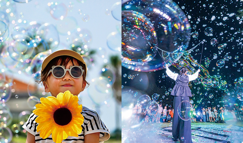 バブルショー＆フェイスペイント